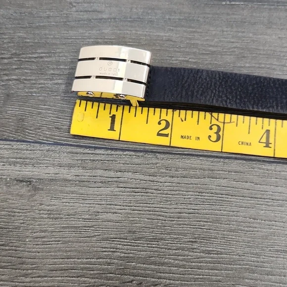 Gucci Child belt navy blue suede size S - Picture 7 of 11